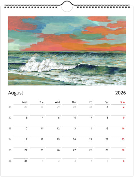 2026 Wall Calendar - Choose Between 2 Sizes - FREE SHIPPING! Arrives in 8-10 Business Days