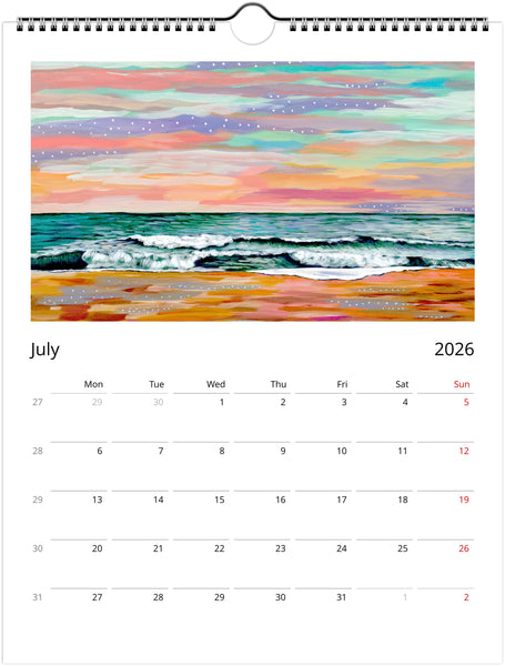 2026 Wall Calendar - Choose Between 2 Sizes - FREE SHIPPING! Arrives in 8-10 Business Days