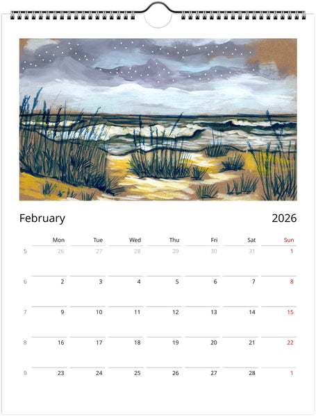 2026 Wall Calendar - Choose Between 2 Sizes - FREE SHIPPING! Arrives in 8-10 Business Days