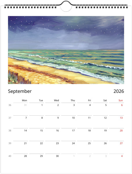 2026 Wall Calendar - Choose Between 2 Sizes - FREE SHIPPING! Arrives in 8-10 Business Days