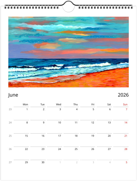 2026 Wall Calendar - Choose Between 2 Sizes - FREE SHIPPING! Arrives in 8-10 Business Days