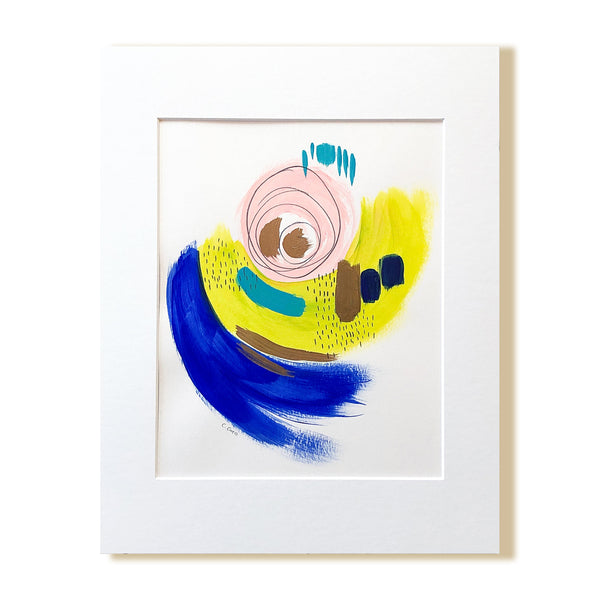Abstract VII - Sold Unframed, Matted to Fit an 11" × 14" Frame