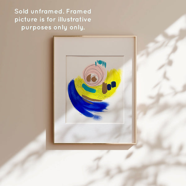 Abstract VII - Sold Unframed, Matted to Fit an 11" × 14" Frame
