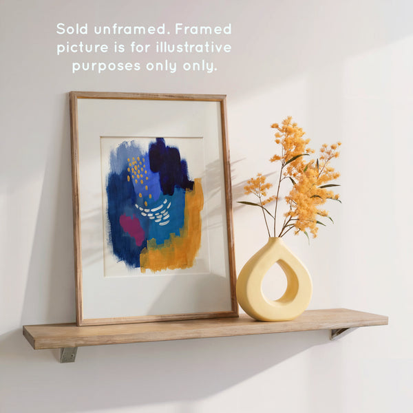 Abstract VIII - Sold Unframed, Matted to Fit an 11" × 14" Frame