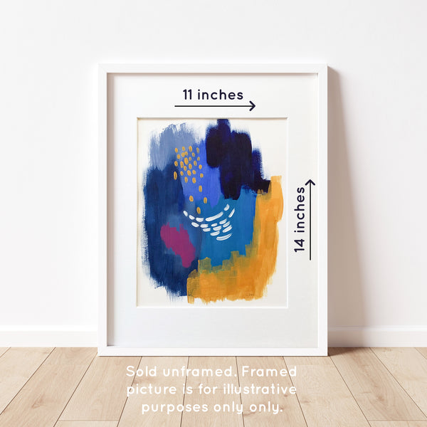 Abstract VIII - Sold Unframed, Matted to Fit an 11" × 14" Frame
