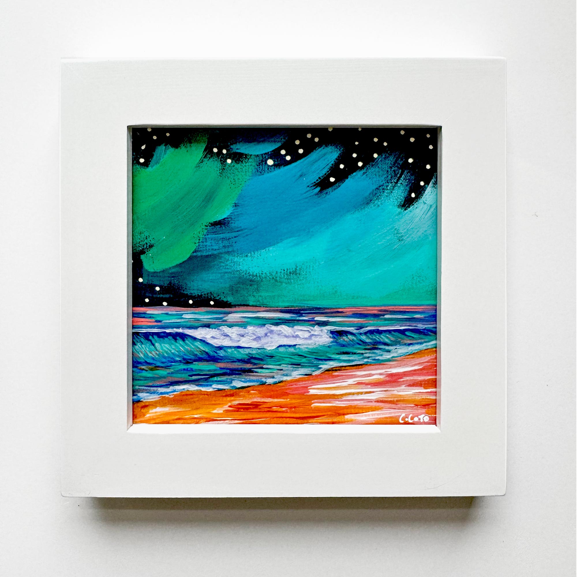 Aurora - Framed Mini Original Painting