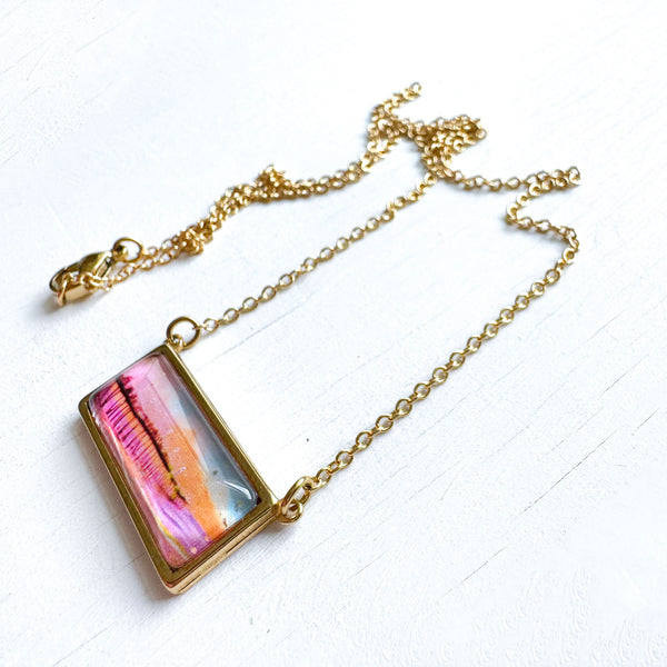 Avalon Blues - Bar Necklace