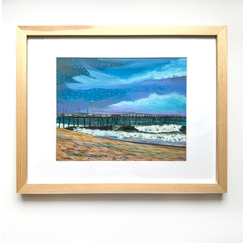 Avalon Pier II - Framed Original Painting