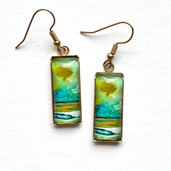 Before the Storm Bar Earrings