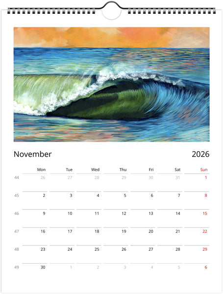 2026 Wall Calendar - Choose Between 2 Sizes - FREE SHIPPING! Arrives in 8-10 Business Days