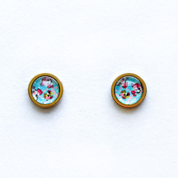 Christmas Garden - Stainless Steel Stud Earrings