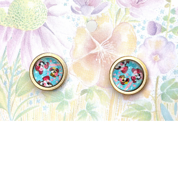 Christmas Garden - Stainless Steel Stud Earrings