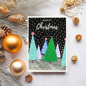 Christmas Trees II - 5x7 Notecard