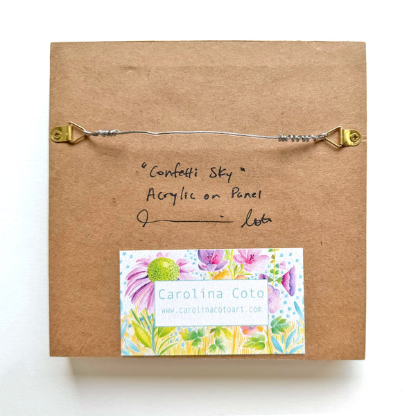 Confetti Sky - Small Framed Original