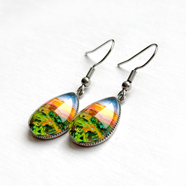 Costa Rican View - Stainless Steel Earrings
