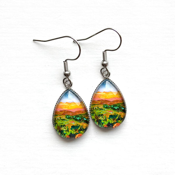Costa Rican View - Stainless Steel Earrings