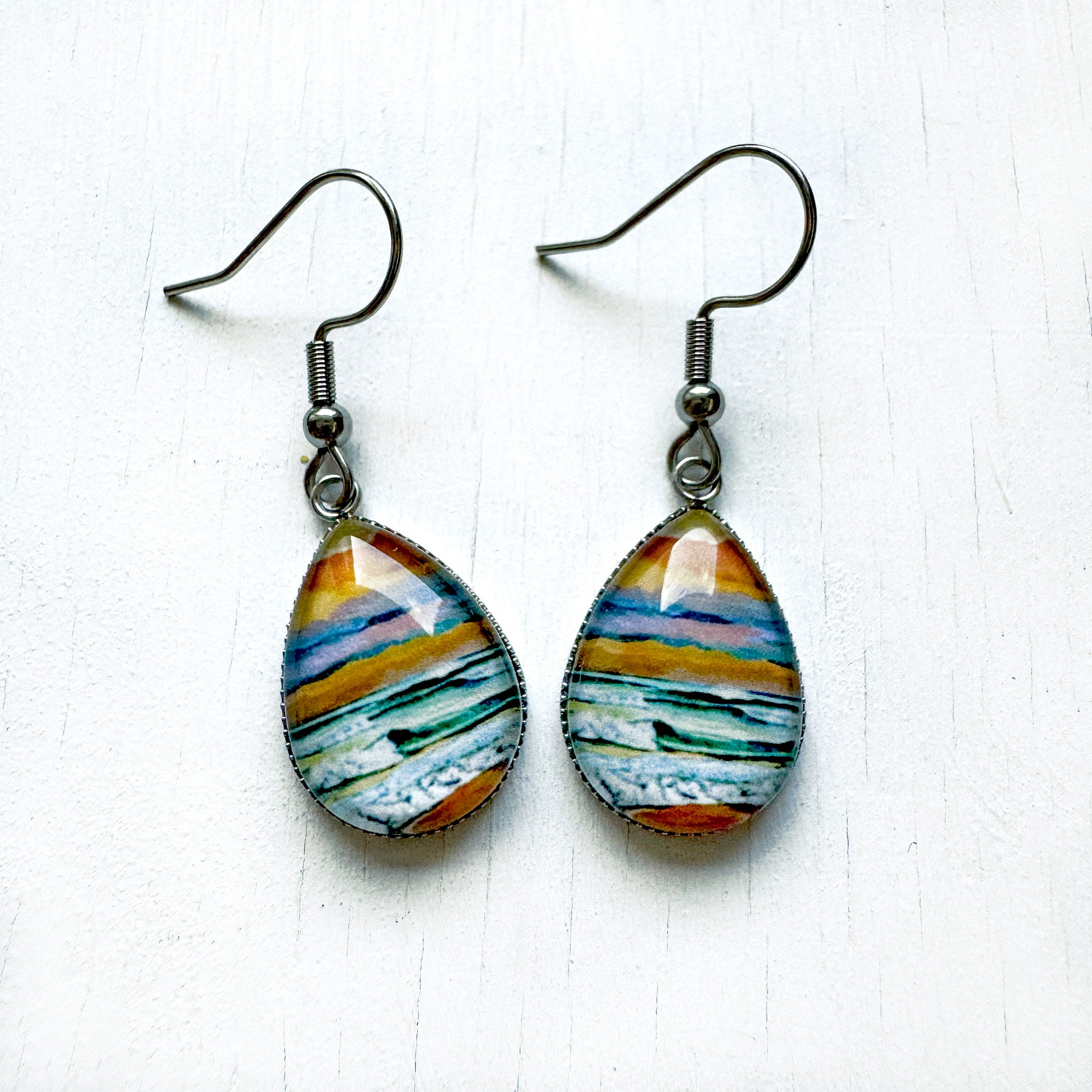 Fall Colors - Stainless Steel Earrings