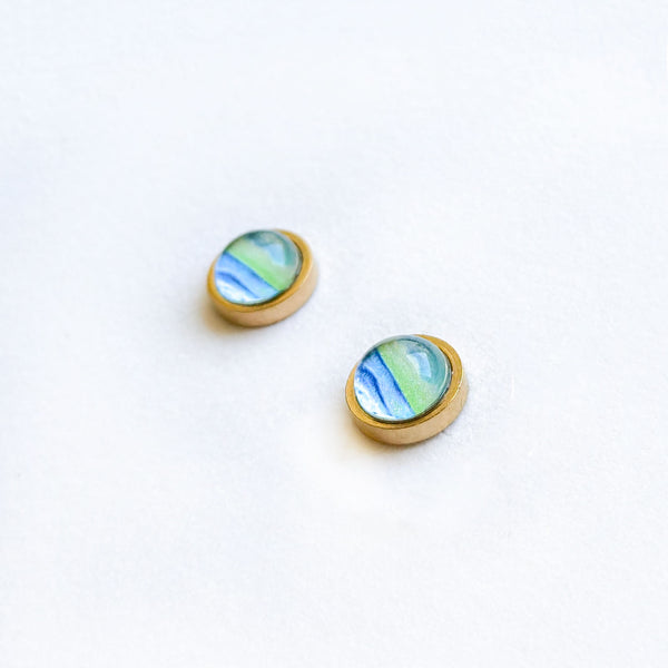 Fall Day - Stainless Steel Stud Earrings