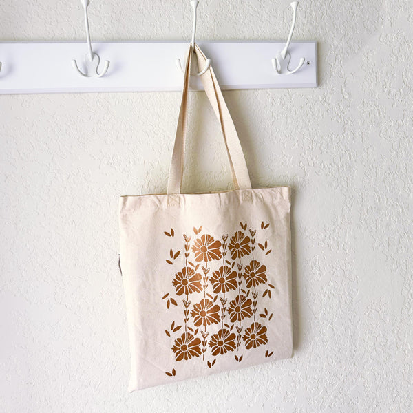 Flower Vines - Organic Cotton Tote Bag
