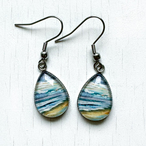 Glowing Sky - Stainless Steel Earrings