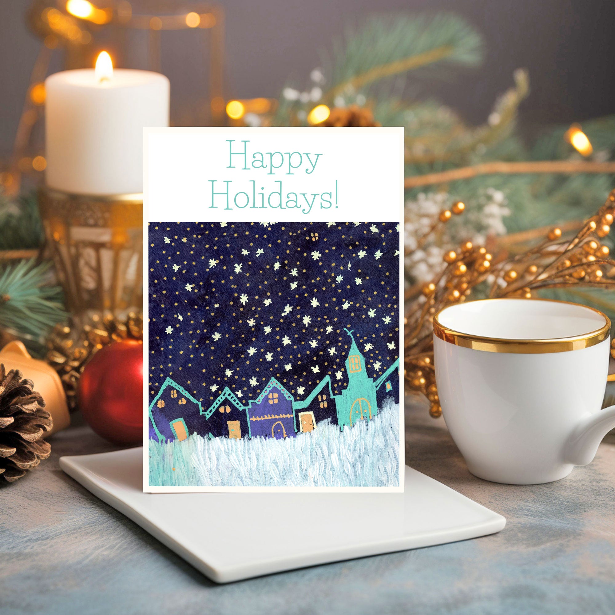 Happy Holidays II - 5x7 Notecard