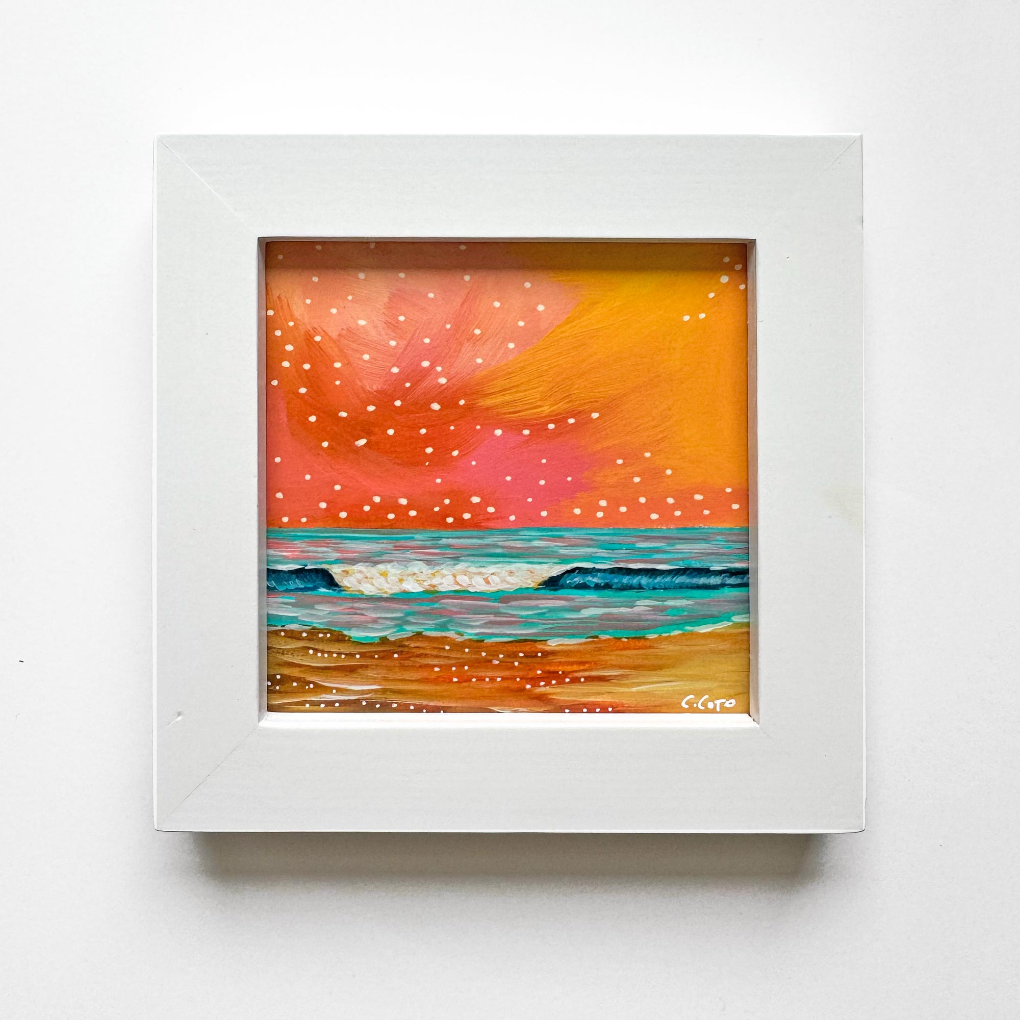 Mid Summer II - Framed Mini Original Painting