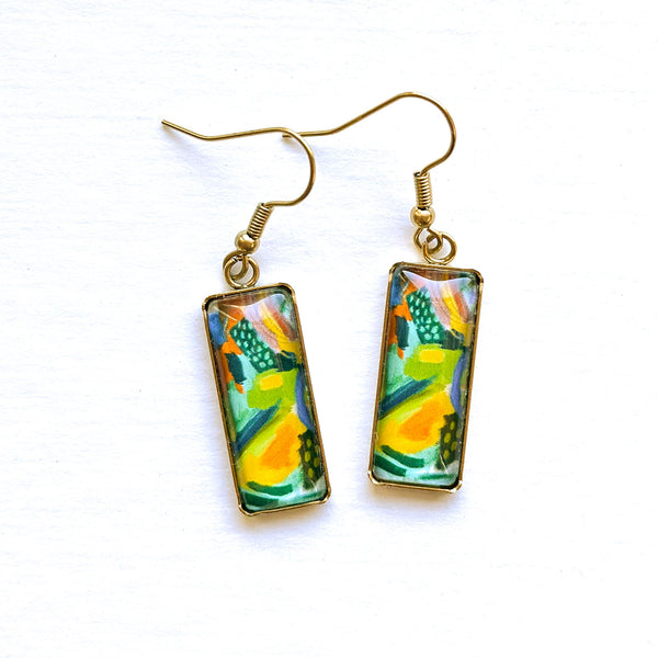 Nature's Parade III Bar Earrings