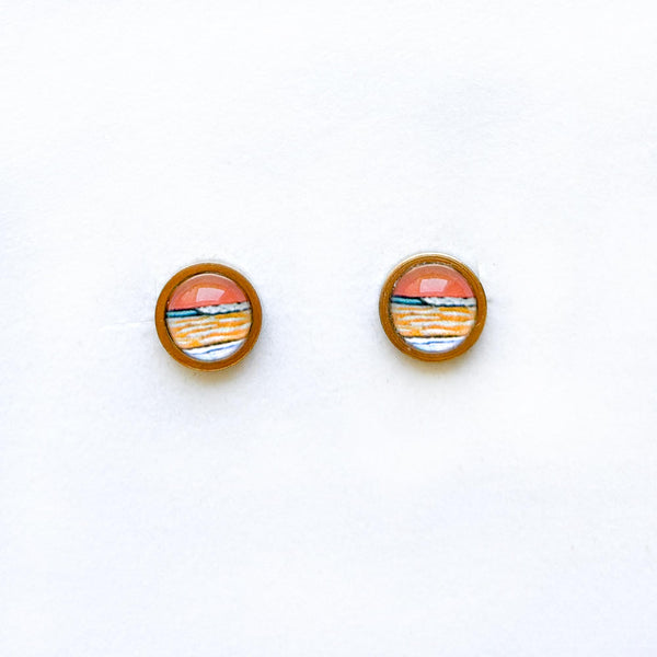 Moment of Peace - Stainless Steel Stud Earrings