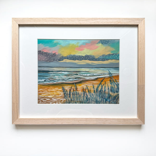 Outer Banks Seascape Sketch II - Framed Original Painting