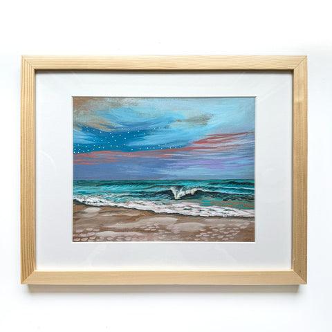 Outer Banks Seascape Sketch III - Framed Original Painting