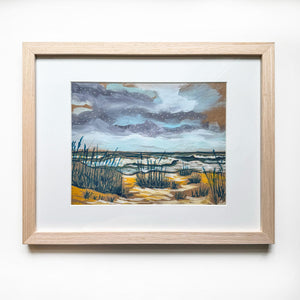 Outer Banks Seascape Sketch I - Framed Original Painting