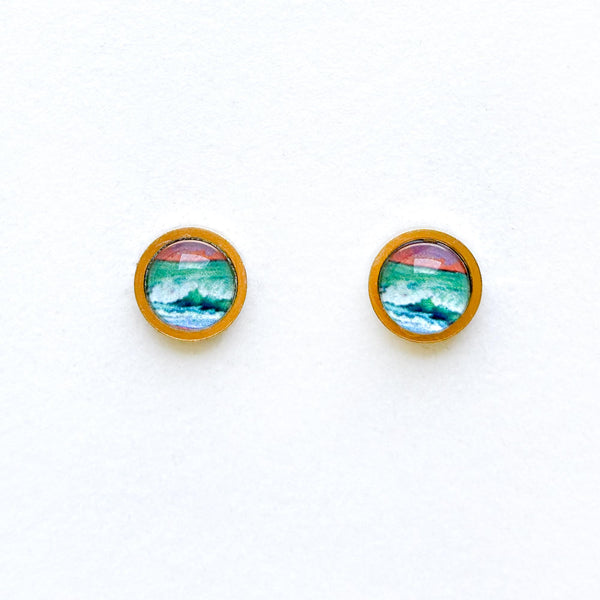 Pink Sky and Pier - Stainless Steel Stud Earrings