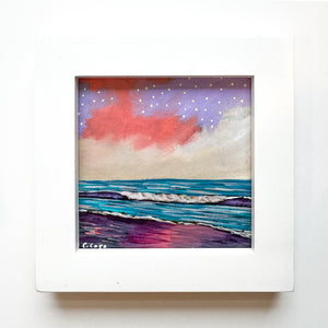 Purple Day - Framed Mini Original Painting