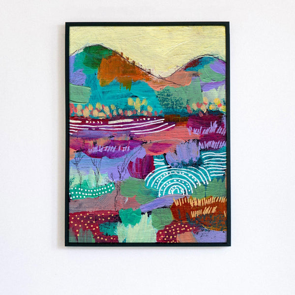 Quilted Mountains - Large Print