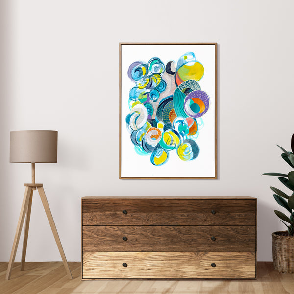 Rainbow Circles - Large Print