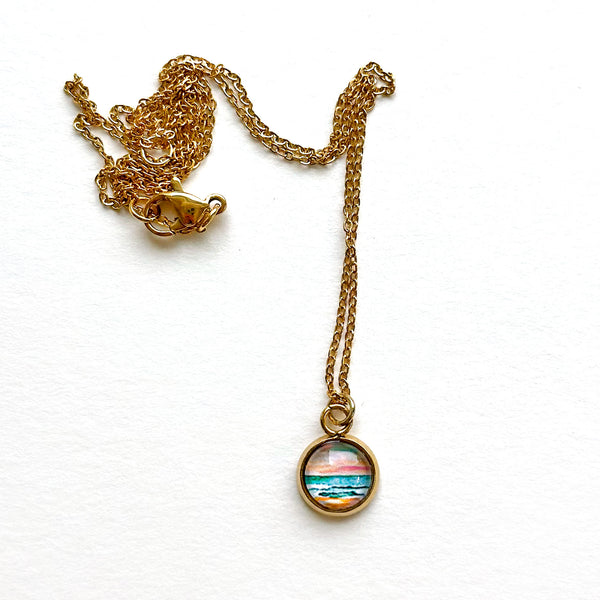 Dainty Necklace - Rainbow Seascape IV