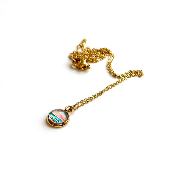 Dainty Necklace - Rainbow Seascape IV