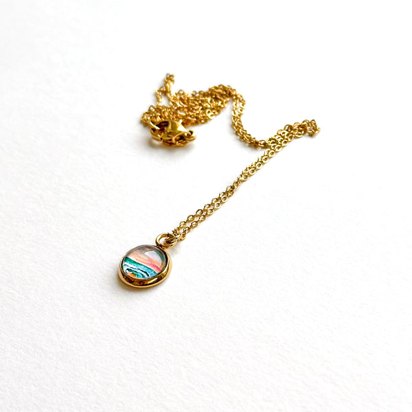 Dainty Necklace - Rainbow Seascape IV