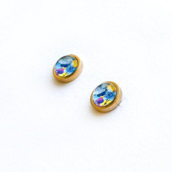 Small Floral - Stainless Steel Stud Earrings