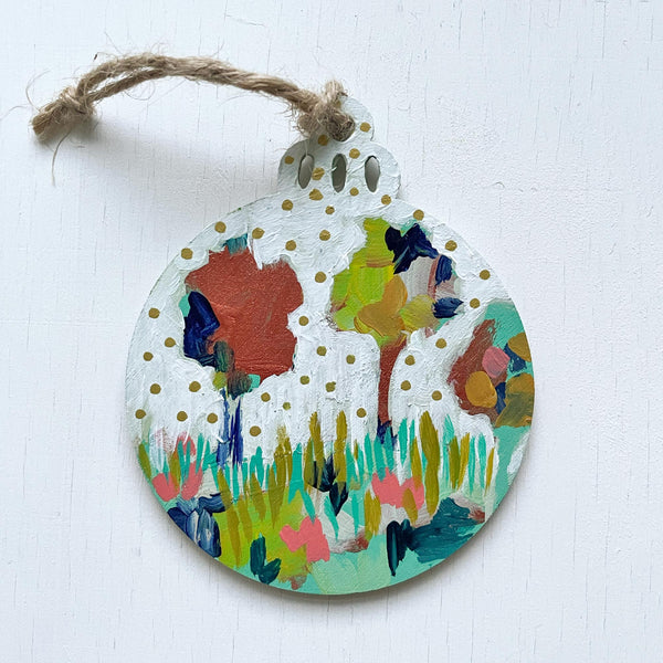Snowy Forest - Hand-Painted Christmas Ornament