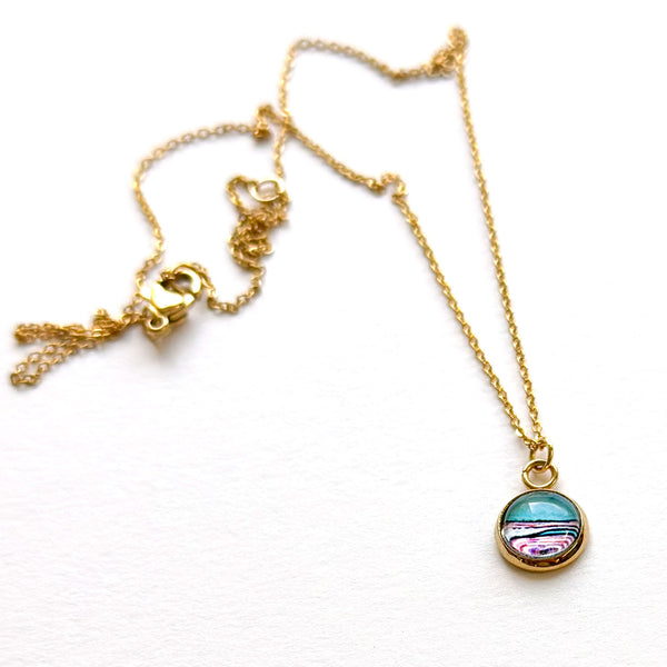 Dainty Necklace - Storm Ocean