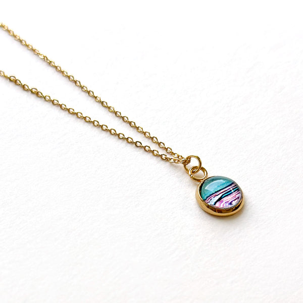 Dainty Necklace - Storm Ocean