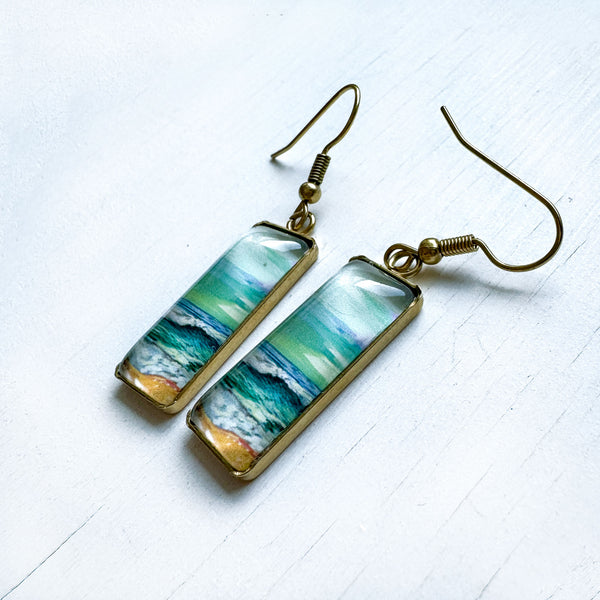 Storm Sky III Bar Earrings