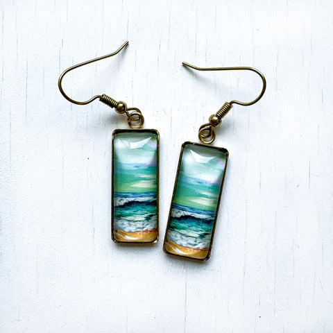 Storm Sky III Bar Earrings