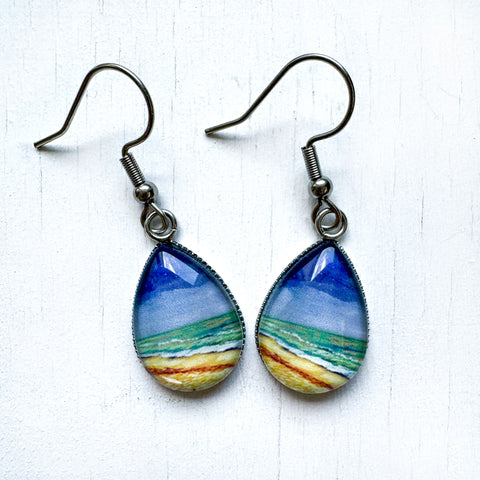 Storm Sky III - Stainless Steel Earrings