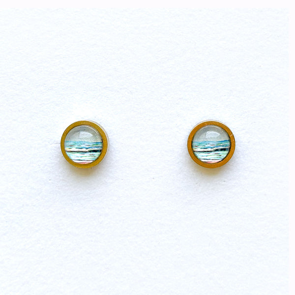Summer Ocean - Stainless Steel Stud Earrings