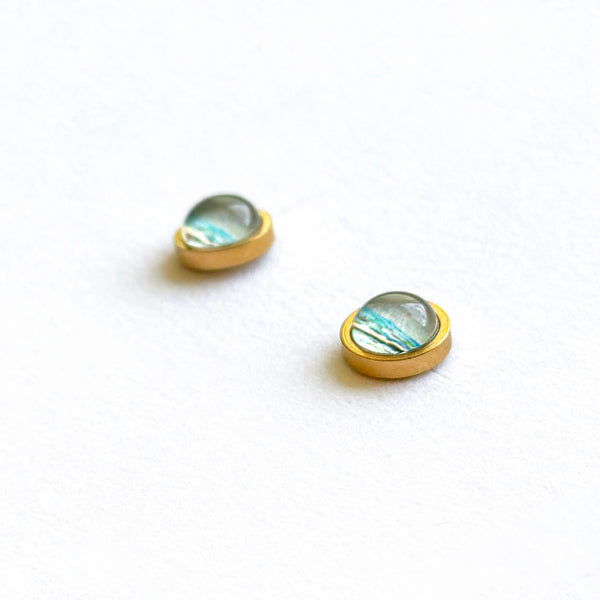 Summer Ocean - Stainless Steel Stud Earrings