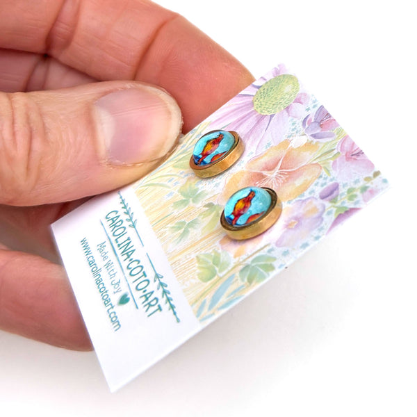 Little Birds - Stainless Steel Stud Earrings