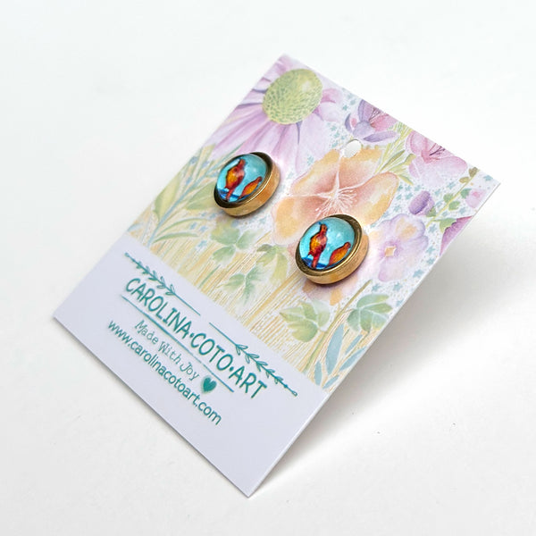 Little Birds - Stainless Steel Stud Earrings