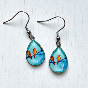 Three Little Birds - Stainless Steel Earrings